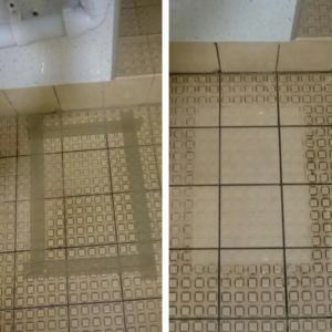 white bathroom tile